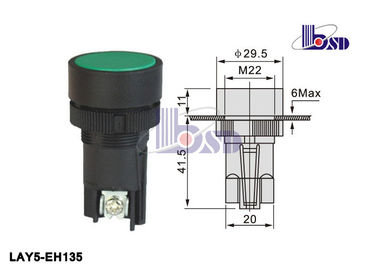 LAY5（XB2）-EH135 green color spring return flat button push button swithes