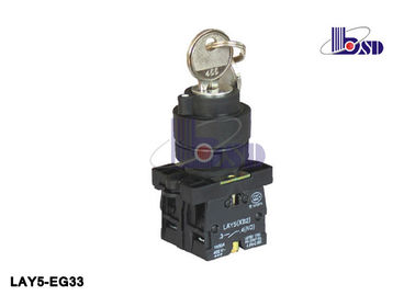 Stable Selector Switch 3 Position Spring Return Key Switch ROHS And UL Certified