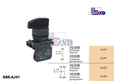 2 Position Push Button Switch SB5 Series For Controlling Signal And Interlocking Purposes